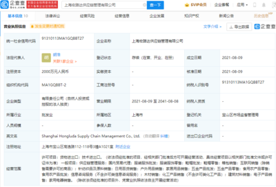 紅豆集團(tuán)新設(shè)供應(yīng)鏈管理公司 注冊(cè)資本2000萬(wàn)，深化國(guó)內(nèi)貿(mào)易代理布局
